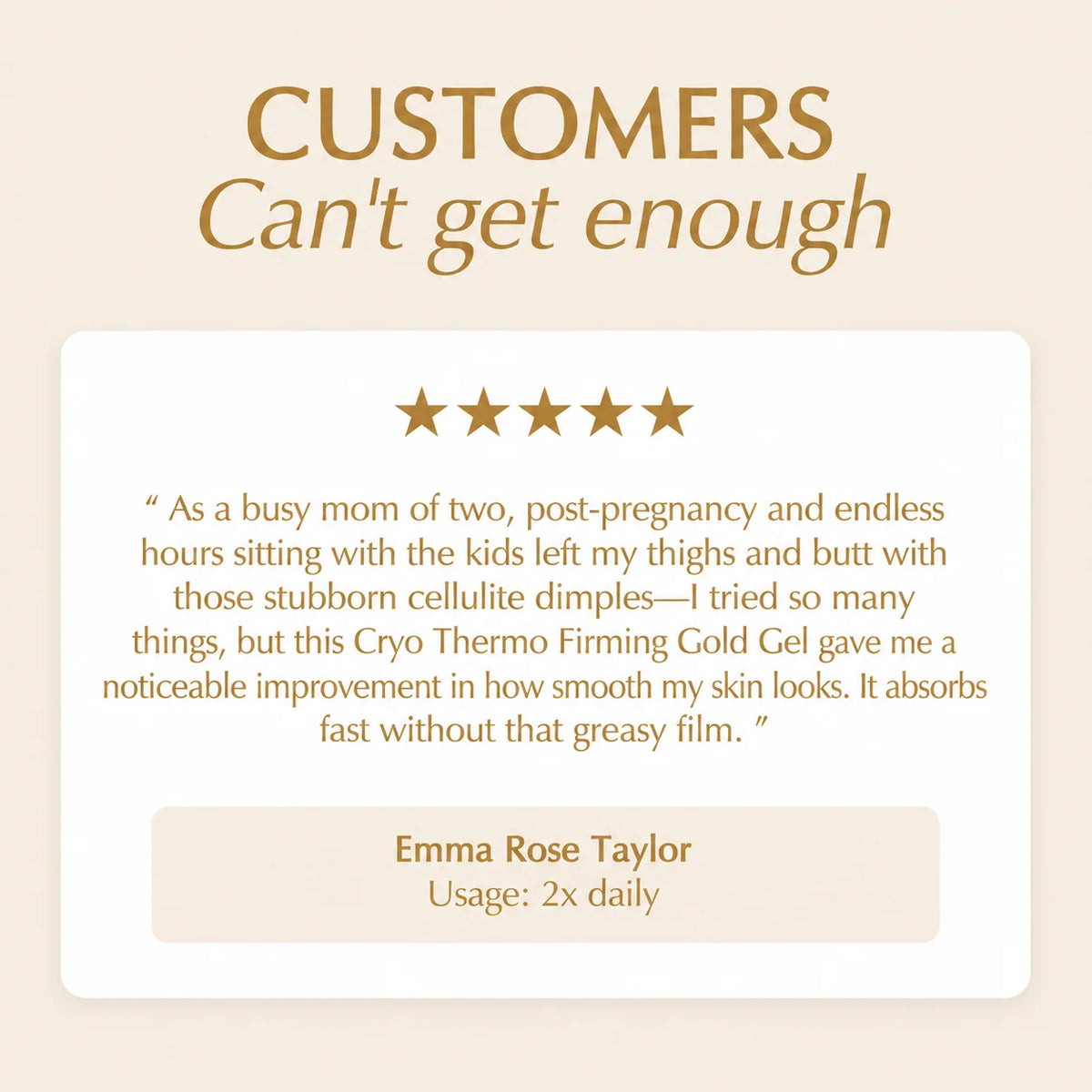 Cryo thermacal cream